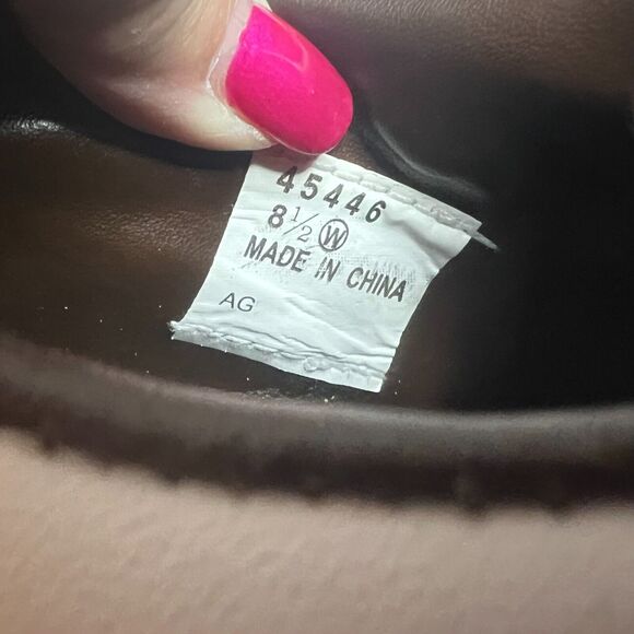 FootJoy Greenjoys Golf Shoes Mens Sz 8.5W White and Tan Lace Spikes Athletic - Picture 9 of 11